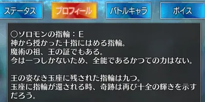 【FGO】ウソモンのマテリアルで思いっきり真ソロモンの帰還フラグあるんだな