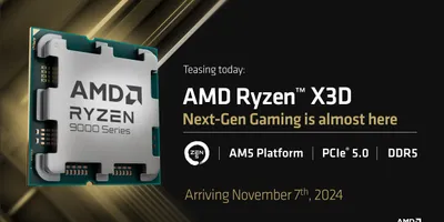 AMD、Zen 5採用のRyzen X3Dを11月7日に発売 