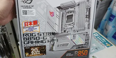 ASUSの白いRyzen 9000マザー「ROG STRIX B850-G GAMING WIFI」...
