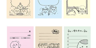 「ちいかわ」ハチワレ達の“友情だッ!!”も伝言メモスタンプに♪「メモポン」第3弾が新登場&第2弾も販...