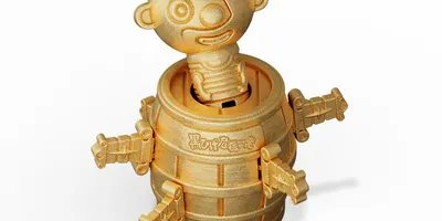 198万円の「黒ひげ危機一発」!? 純金ミニチュアが限定50体で登場！