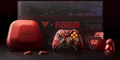 『エヴァ』アスカ×Flydigiのゲームパッド「APEX5-EVA」が登場、専用ボイスギミックも