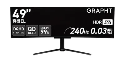 MSY、49型QD-OLEDの湾曲ウルトラワイドゲーミングモニター「GR4924COEL-BK」