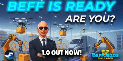 オンラインストア経営シム『Beff Jezos Simulator』新要素を追加し正式発売―日本語に...