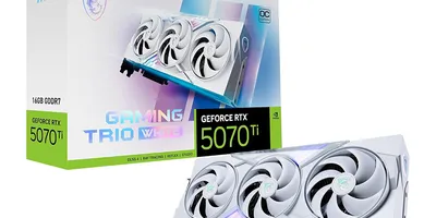 白い3連ファン仕様のGeForce RTX 5070 Tiなど、MSI製ビデオカードがAmazon ...