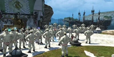 【FF14】とある海外鯖のリムサに謎のルガディンが大量に出現し話題に！海外ユーザー「新規が1日中これ...