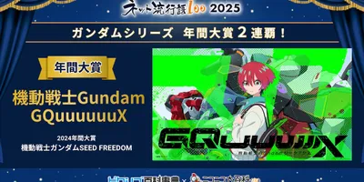 「ネット流行語100」今年の大賞は「GQuuuuuuX」、「見なよ...オレの司を...」も